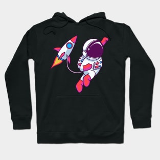 Astronaut Fly Rocket Hoodie